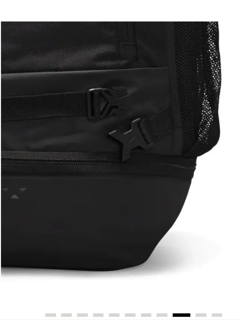 Nike Vapor Select Black Baseball Backpack with White Brushstroke Logo Detail